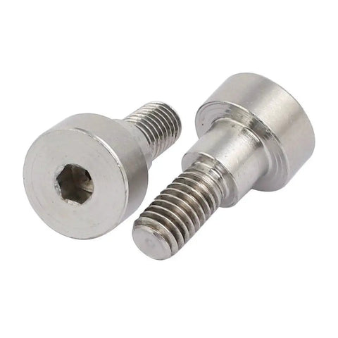 Heavy Duty Shoulder Bolts 10 Pack In 304 Stainless Steel Hex Socket 8mm Shoulder Diameter 6mm Shoulder Length M6 Thread Fully Threaded Built