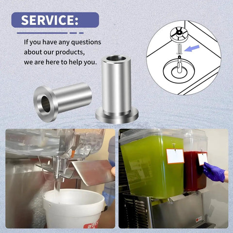 9 Pack 3220 Bearing Sleeve Compatible With 3220 D And E Series For D15 D25 D25-4 D35 D35-4 E27 E29 E47 E49 beverage dispenser illustration