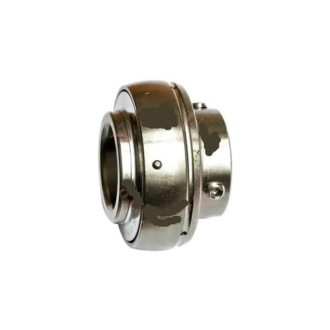 Side view of Stainless Steel 440 spherical bearing insert for precision machinery SUC series models SUC201 to SUC210 in industrial equipment.
