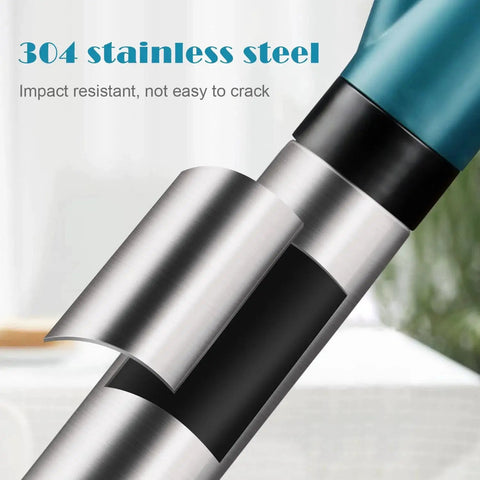 High Pressure Air Drain Blaster Toilet Plunger showing stainless steel construction detail