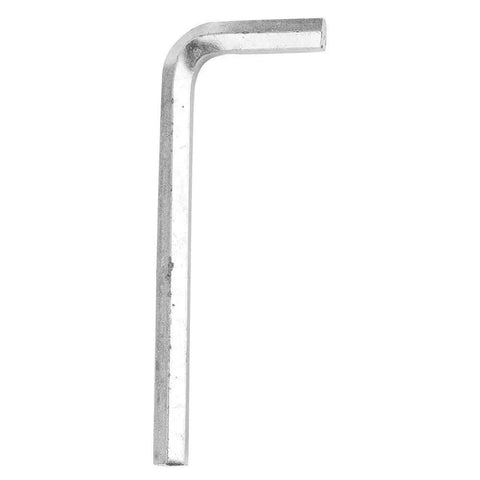 Stainless steel 32mm rail-mount fishing rod holder bracket, L-shaped with curved top end.