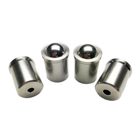 4 of the 5pcs D5 x L6 304 Stainless Steel Ball Plunger, Push Fit Spring Loaded Ball Plungers for Drive Pulleys, Indexing applications