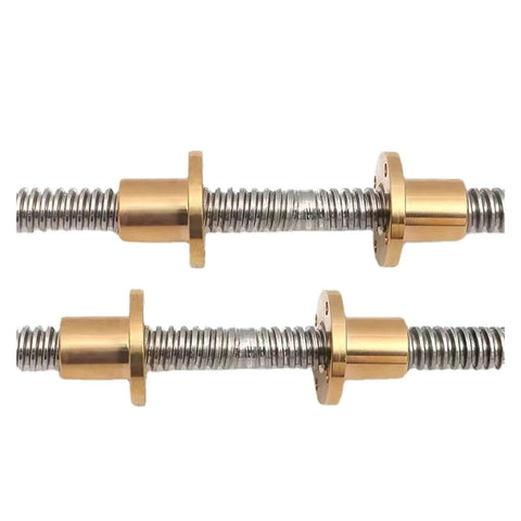 ✝️ Screw stainless steel ball screw kuaoxk t8 lead screw right-left length 200mm-600mm OD 8mm pitch 2mm size lead 2mm style 300mm