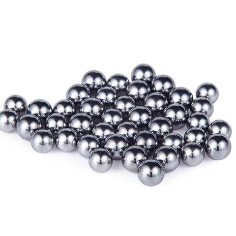 Metal balls for the 620-Pack Utility Cart 8 mm Platform Size Stainless Steel Frame used in home, warehouse, and delivery transport.