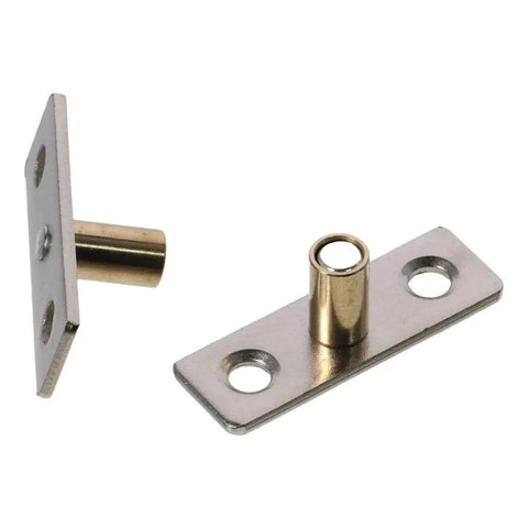 4 Pcs Stainless Steel Roller Guides For Sliding Barn Doors Floor Guides And Hardware Accessories, side view, polished finish