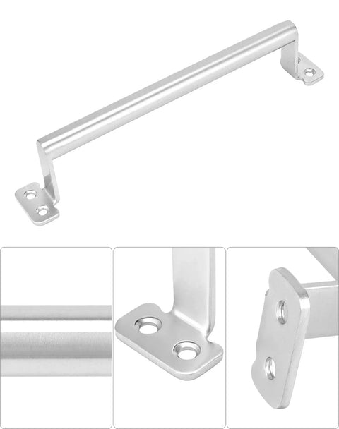 Large Stainless Steel Barn Pull Handle Set Of 4 With Screws For Cabinets Sliding Doors Closets Keyless Entry Doors Fences Barn Doors And Gates Durable Modern Finish Easy To Install
