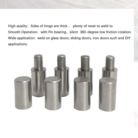 Beefy Heavy Duty Weld On Barrel Hinges Three Inch Long By Three Quarter Inch Wide 304 Stainless Steel 500 Lb Load Capacity With 360 Degree Rotation
