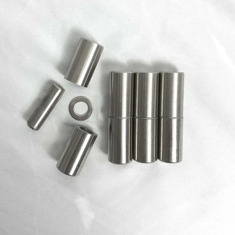 Beefy Heavy Duty Weld On Barrel Hinges Three Inch Long By Three Quarter Inch Wide 304 Stainless Steel 4-pack