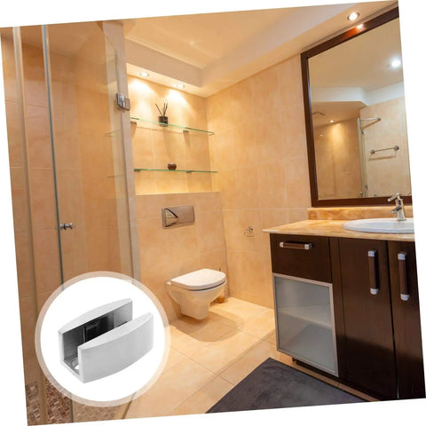 Stainless steel bathroom door stopper silences drafts, reduces noise, and keeps doors secure with easy under door installation.
