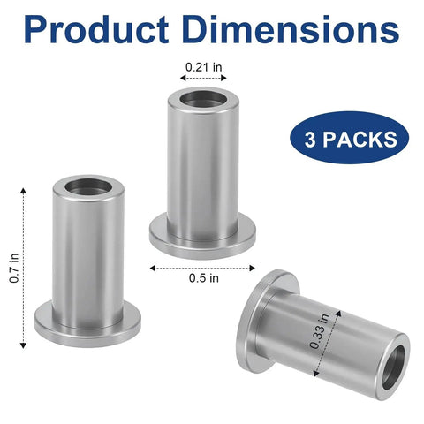 Bearing Sleeve Replacement for Commercial Beverage Dispensers and Juicers Stainless Steel Bushing Compatible With D And E Series