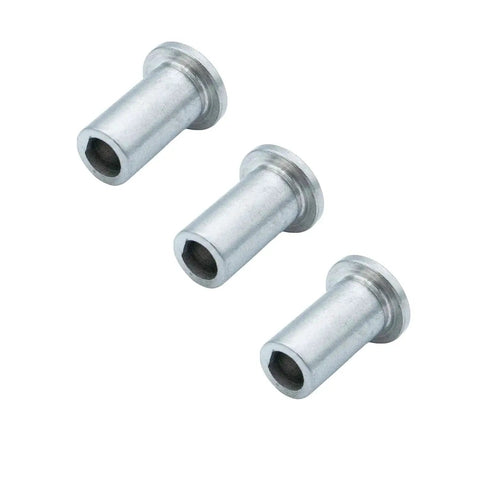 Three 304 stainless steel Bearing Sleeve Replacement Kit 3220 for Crathco D and E Series beverage dispensers in 12-pack configuration
