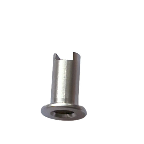 Front view of stainless Bearing Sleeve Bubbler Replacement Kit For Juice Dispenser Built Tough Stainless Steel Direct Fit Pack Of 3