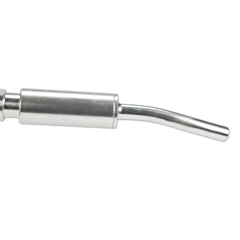 Stainless bearing tube nozzle set for car interior blow guns with M10x1 thread and 12 cm length concentrates airflow to dashboards, vents.