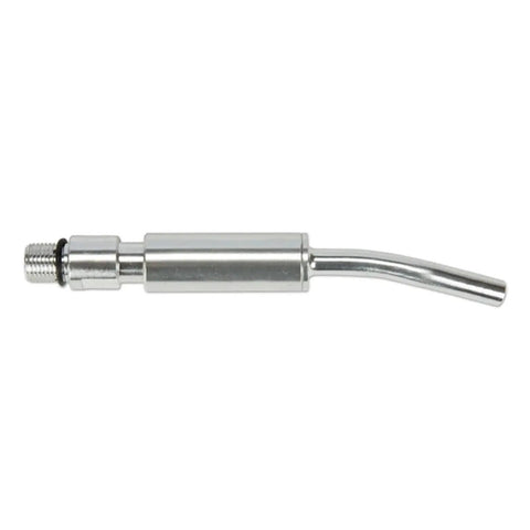 Two Pack Japanese Bearing Tube Nozzles for Car Interior Air Blow Guns, M10x1 Thread, 120 Mm Long, Stainless Steel, side view