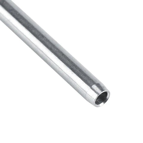 Stainless Steel Cable Tensioner Fitting With Threaded Stud For 1/8 Inch Railings side view of threaded end.