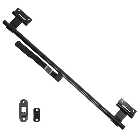 Durable stainless steel 36 inch cam bar lock provides secure, rust resistant protection for trailer doors and enclosures.