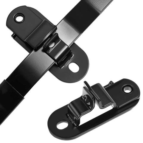 Durable stainless steel 36 inch cam bar lock provides secure, rust resistant protection for trailer doors, shown unattached