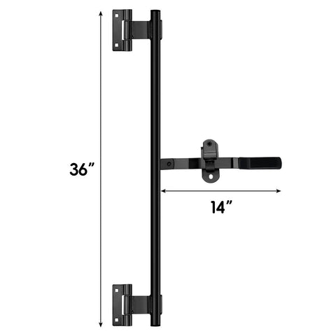 Robust stainless steel cam bar lock delivers secure, corrosion resistant latching for enclosed trailers, 36-inch length with single hinge
