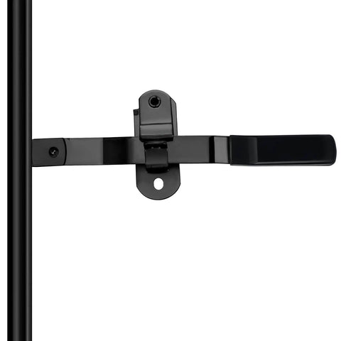 Robust stainless steel cam bar lock delivers secure, corrosion resistant latching for enclosed trailers, single hinge shown