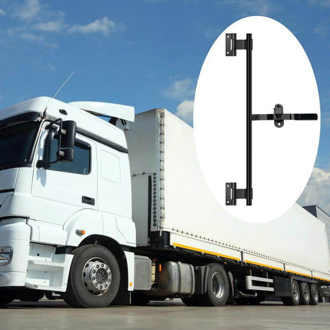 Robust stainless steel cam bar lock delivers secure, corrosion resistant latching for enclosed trailers and folding ramp doors