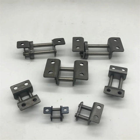 Stainless Steel Roller Chain Connector Double Join for Conveyor Transmission Single Link Chain Joiner with Double Hole Inner Size