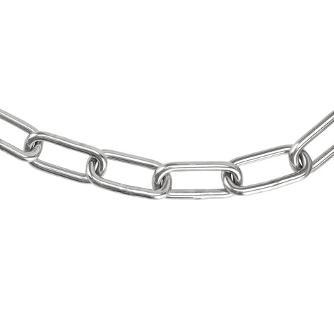 20 Feet x 5/32 Inch Stainless Steel Chain Link, Heavy Duty Chain Links, Rust Proof Coil Chain Metal Utility Chain for Clothesline, Hanging Swing