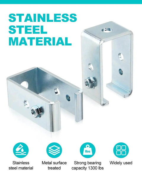 Organize and secure heavy items with a durable stainless steel hanger bracket designed for 1-5/8 inch UNISTRUT channels, supporting up to 1300 lbs and featuring side threaded holes for added stability and safe, easy hanging.
