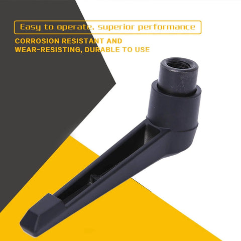 Single Stainless Steel Clamping Lever Handle with Adjustable Knob, Female Thread Stud, for Machinery Use