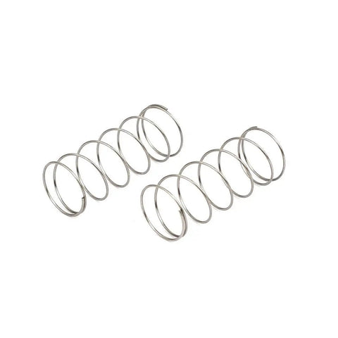 0.5mm Wire Diameter 12mm Outer Diameter 30mm Free Length 304 Stainless Steel Compression Springs Set Of 10 Silver Tone shown from side