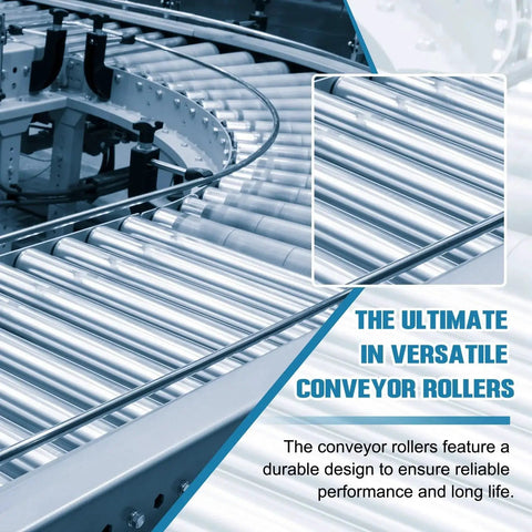 Stainless Steel Conveyor Roller 2 Inch Diameter 14 Inch Length Heavy Duty Gravity Transmission Pro Grade Replacement Part.
