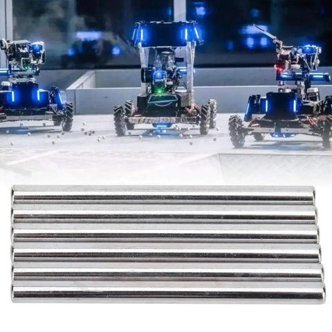 D Shaft Rods 303 and 304 Stainless Steel Accuracy Ground Axles for Robots and CNC, 6 Pieces, 3.1 Inch Long, Robotics Parts