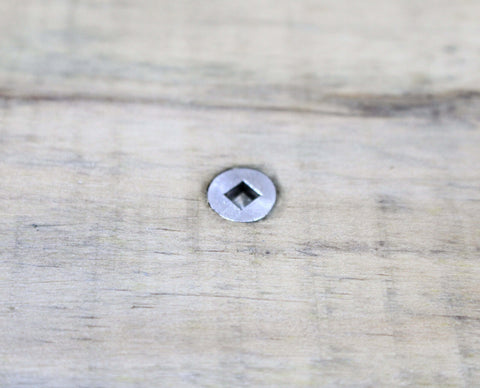 #10 x 2-1/2 Inch Stainless Steel Deck Screws, 18-8 305 Grade Square Drive Screws head installed in wood surface