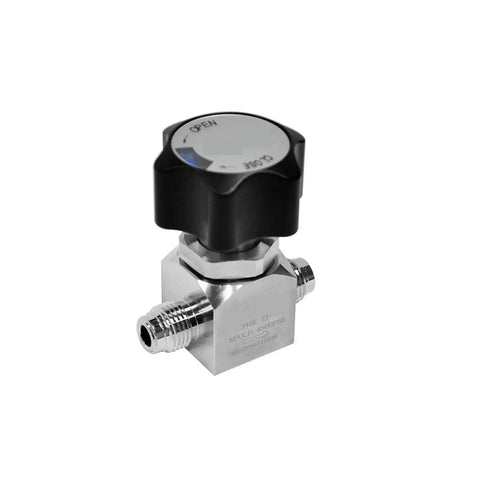One Quarter Inch To One Half Inch High Purity Manual Stainless Steel High Pressure Diaphragm Valve 4500 Psi With Check Valve