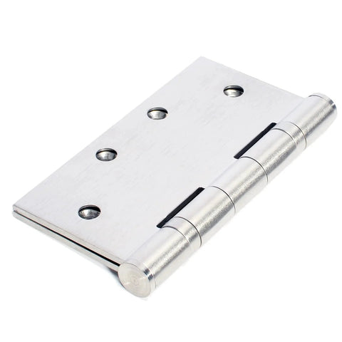 3-Pack Heavy Duty Commercial Door Hinge with Silent Steel Plain Bearing, 4.5 inch X 4.5 inch, Thickness 3 mm Stainless Steel