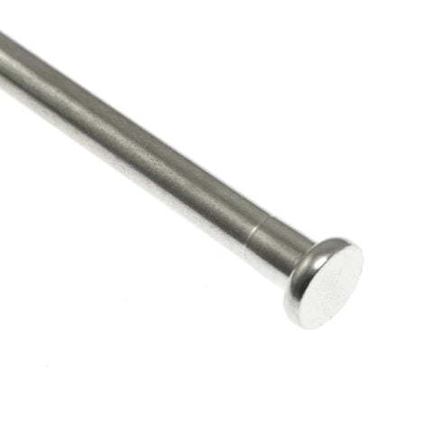 Maxmoral 4 Pack Stainless Steel Door Hinge Pins 4 Inch Interior Door Replacement, shown with silver finish and oiled surface close-up.