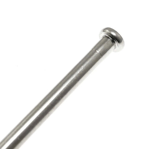 Maxmoral 4 Pack Stainless Steel Door Hinge Pins 4 Inch Interior Door Replacement, oiled silver finish, close-up view of hinge pin.