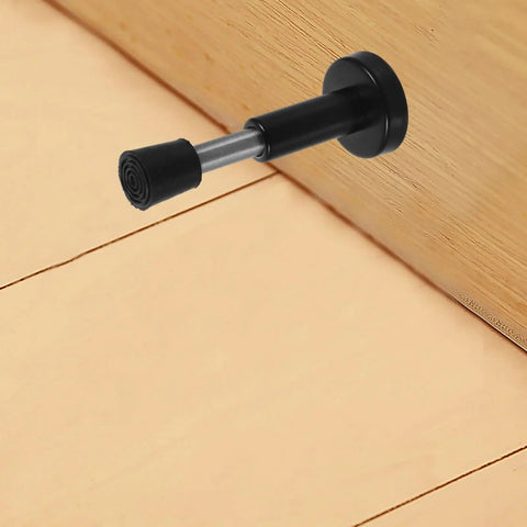Stainless Steel No Drill Door Stopper Wall Mount Silencer Draft Blocker Durable Rust Resistant Furniture Stopper installed on wall