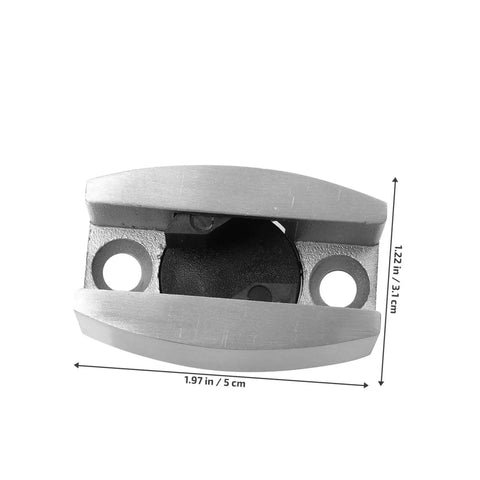 Stainless steel bathroom door stopper silences drafts, reduces noise, and keeps doors secure with easy under door installation