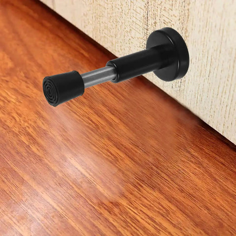 Stainless Steel No Drill Door Stopper Wall Mount Silencer Draft Blocker Durable Rust Resistant Furniture Stopper for Home Office