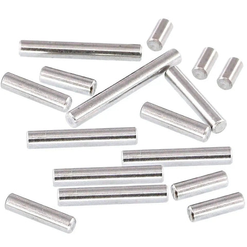 Pro Grade Stainless Steel Dowel Pin Shelf Support Kit 110 Piece Assortment with 5mm x 10mm to 40mm lengths
