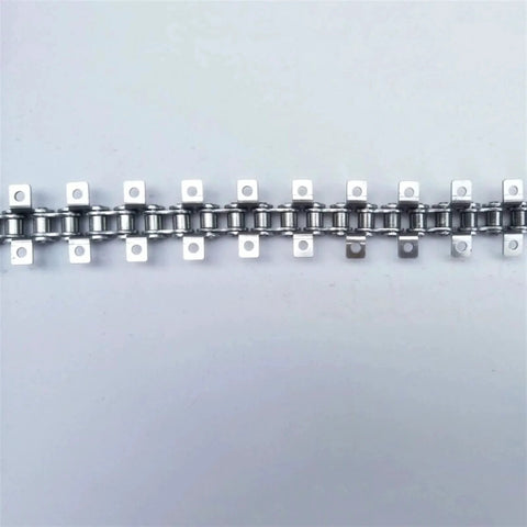 Stainless Steel Short Pitch Plate Conveyor Drive Roller Chain With A1 A2 Attachments 1.5 Meter Length Mingping Brand Industrial Grade