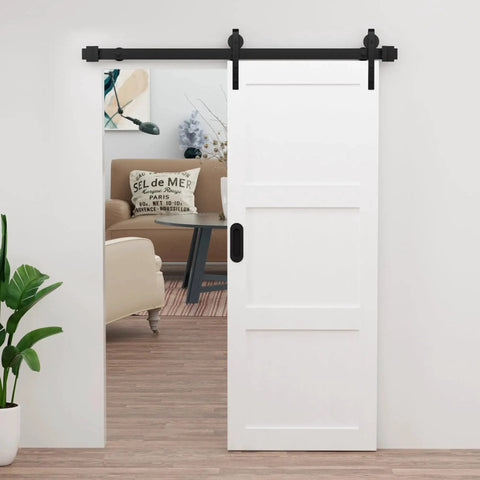 Sliding door with stainless steel recessed finger pull handle half inch deep for cabinets and furniture with premium anodized finish.