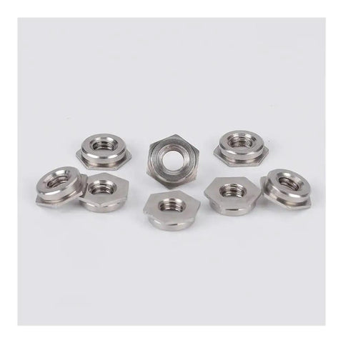 Heavy Duty Flush Nut Kit in 304 Stainless Steel or Galvanized Carbon Steel, M2-M6 size range nuts displayed on white background.