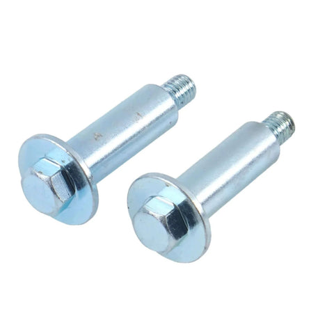 2X Front Wheel Shaft Bolt 90101-VG3-000 Compatible with Honda HRR216 HRS216 HRT216 Lawn Mower, stainless steel bolts side view