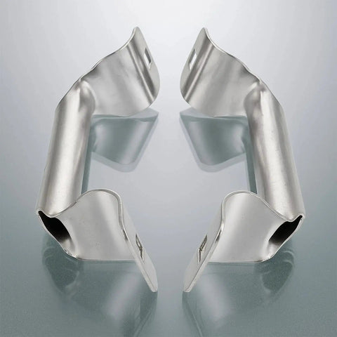2 Pack Stainless Steel Garage Lift Handles Heavy Duty Door Pull Handles 6.5 Inch Length resting on reflective surface