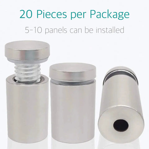 20 Pieces Stainless Steel Glass Standoffs 19 By 30mm Three Quarters Inch Diameter Sign Mounts For Displays