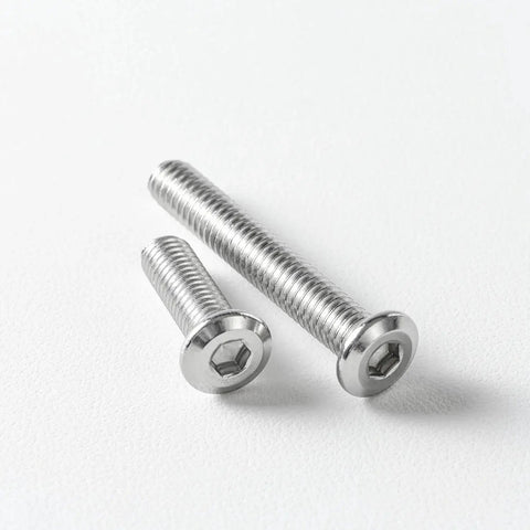 1/4-20 X 1-1/2 Inch Flat Head Hex Socket Cap Screws Bolts 304 Stainless Steel 18-8 Bright Finish