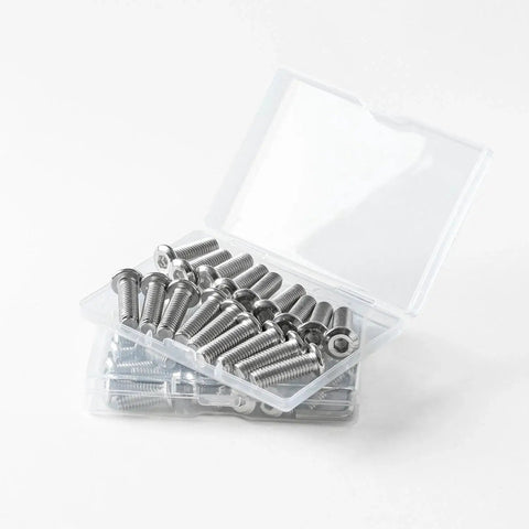 1/4-20 X 1-1/2 Inch Flat Head Hex Socket Cap Screws Bolts 304 Stainless Steel, 20 Pack with Hex Key, in clear box