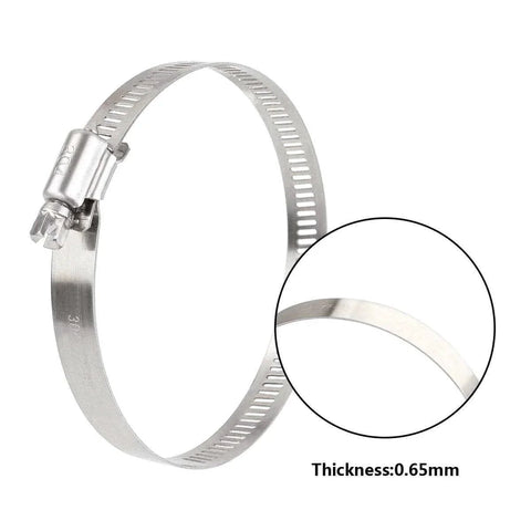 30 Pcs 3 Inch Adjustable Stainless Steel Hose Clamps Worm Gear Clamps 72 To 95mm Range Duct Clamp For Automotive Water Pipe Hose Clip 304 Stainless Steel Durable Rust Resistant Heavy Duty Construction For Tough Everyday Use