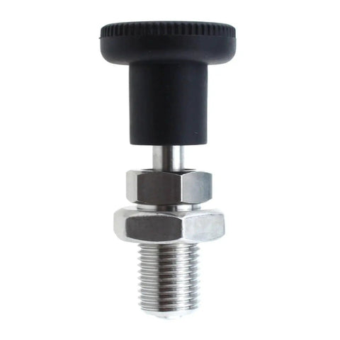 Stainless Steel Spring Return Knob Plunger M10 Push Fit Ball Nose Indexing For Quick Release And Smooth Rotation In Industrial Machinery